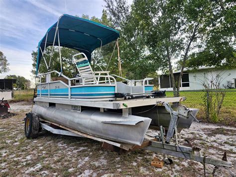 1999 Pontoon Boat Boats Eagle Lake Florida Facebook Marketplace