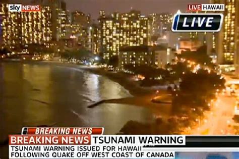 Hst saturday, october 27, 2012. Hawaii: Tsunami hits paradise island after huge quake off Canada coast - World News - Mirror Online
