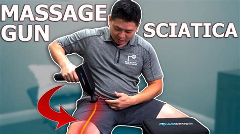 fast sciatica fix with massage gun physical therapist youtube