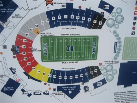 Duke Football Stadium Seating Chart Labb By Ag