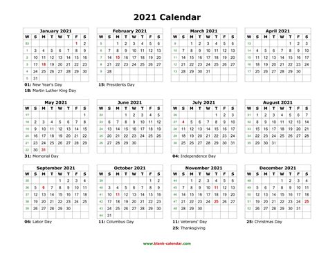 Microsoft Calendar Template 2021 Calendar Template 2021