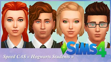 Sims 4 Speedcas Hogwarts Students 1 Youtube