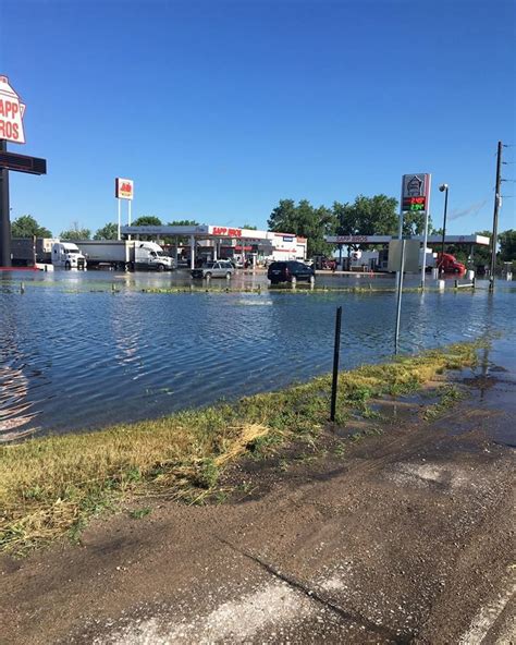 Floodwater Swamps Kearney Hotels After 9 Inches Of Rain Reported In