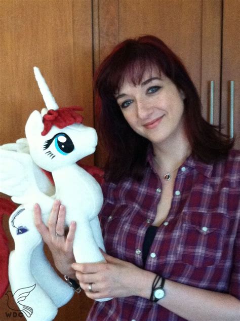 Lauren Faust With The Fausticorn I Made For Her Mlp My Little Pony