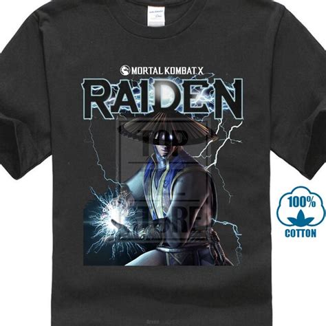Buy Mortal Kombat Raiden Licensed Adult T Shirt From Reliable T Shirts
