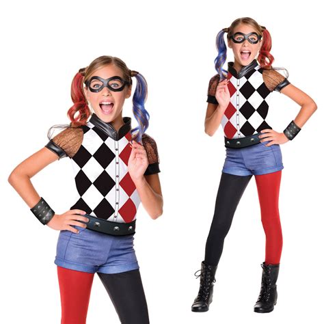 Rubies Official Dc Superhero Girls Deluxe Harley Quinn Fancy Dress