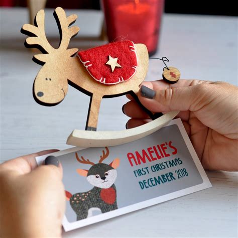 Personalised Wooden Reindeer Gift By Spotty N Stripy | notonthehighstreet.com