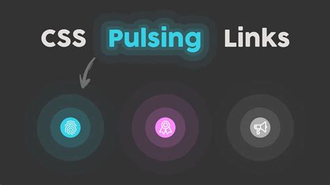 Pure Css Pulsing Links How To Make Pulsing Buttons Using Html And Css