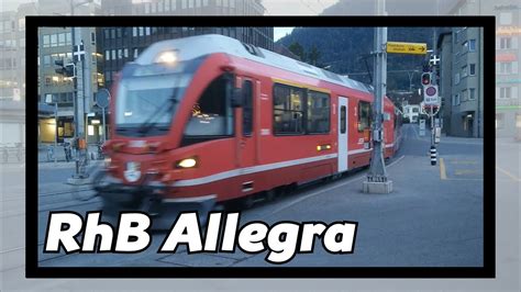 Rhb Allegra 3505 Arrives At Chur Youtube