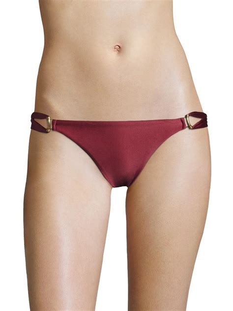 Vix Solid Thai Bikini Bottom In Red Lyst
