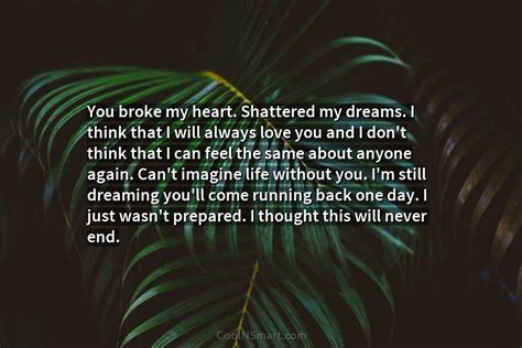 Quote You Broke My Heart Shattered My Dreams Coolnsmart