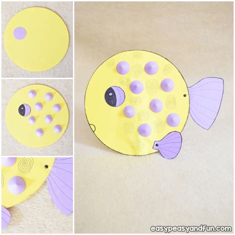 Paper Puffer Fish Craft Easy Peasy And Fun