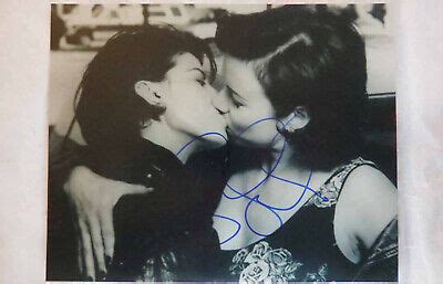 Gina Gershon Jennifer Tilly Autograph Photograph Kissing Scene Bound