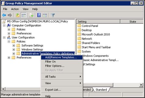 Adding Administrative Templates For Gpo Virtually Impossible