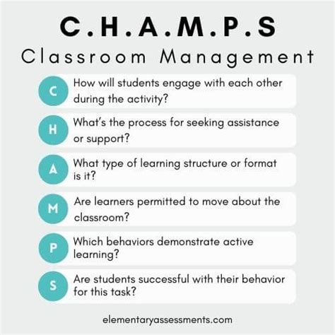 c h a m p s classroom management 4 great examples