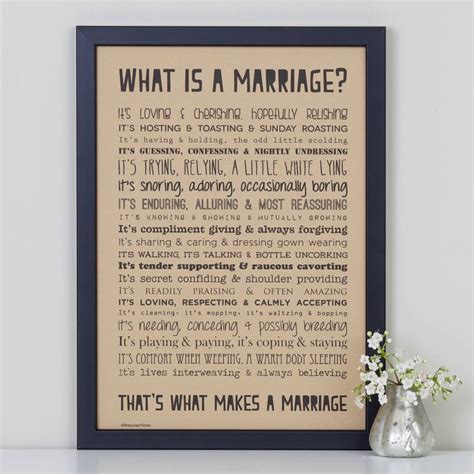 Marriage Print With Wedding Poem By Bespoke Verse
