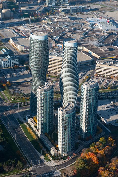 Aerial Photo Absolute Towers Mississauga Ontario