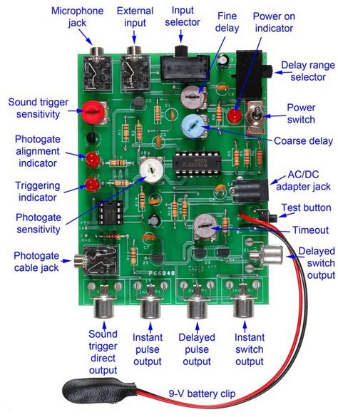 Completed Pcb Is Shown With All Components Soldered To The Board