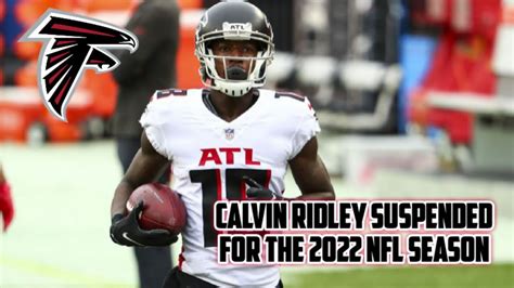 atlanta falcons calvin ridley suspended indefinitely by nfl betting on games via fanduel youtube