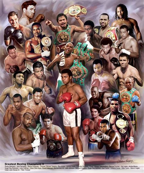 Great Boxing Champions Ii Boxing Posters Boxing Champions Boxing