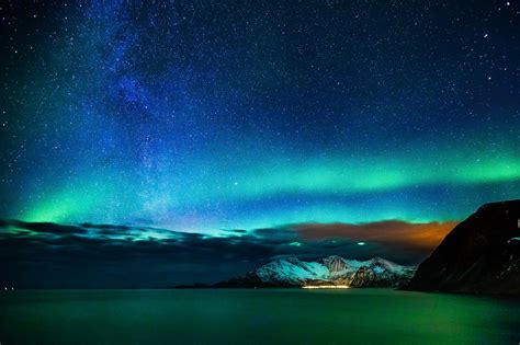 Sky Aurora Northern Borealis Boreale Alaska Outdoors Nature