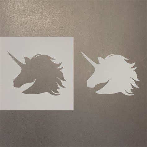 Unicorn Head Reusable Mylar Stencils Laser Wood Shapes