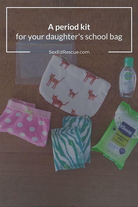 the diy period kit that prepares your daughter for her first period period kit first period