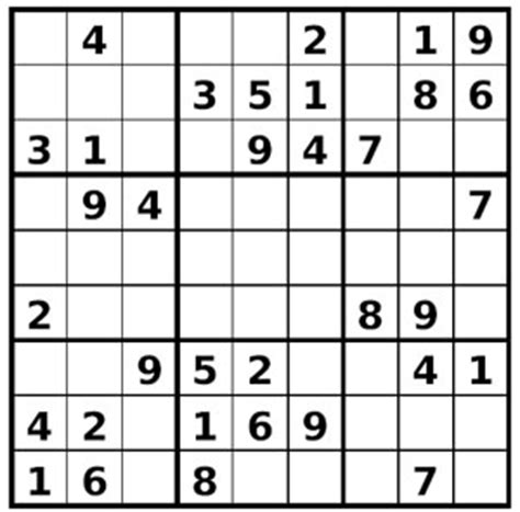 Sudoku gratuit en ligne ou sudoku à imprimer. sudoku