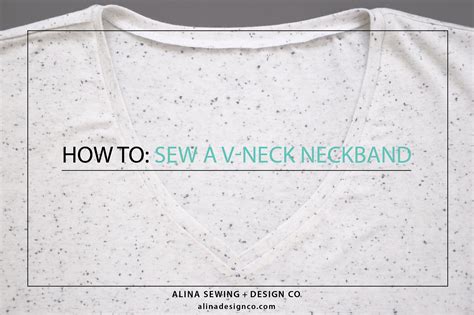 We show only how to sew, not how to draft pattern. how-to-sew-a-v-neck-neckband | Sewing design, Sewing ...