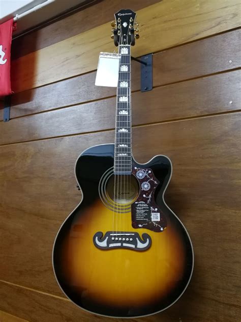 This is a five star guitar for the price, but a one star on electronics. EPIPHONE EJ-200SCE AC EL GUITAR, V. SUNBURST - Sandman ...