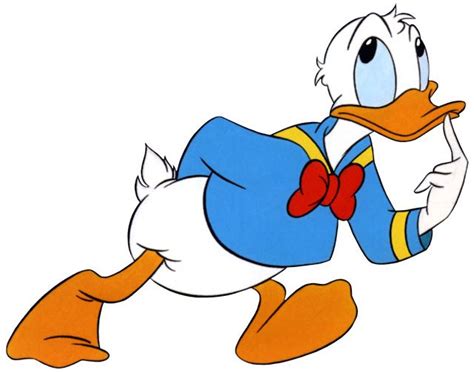 Donald Thinking Donald Duck Duck Cartoon Disney Duck