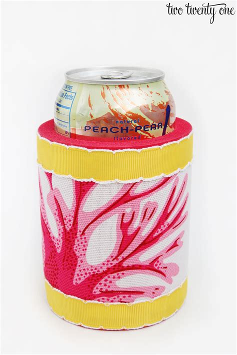 Fabric Covered Koozies Waverly Inspirations