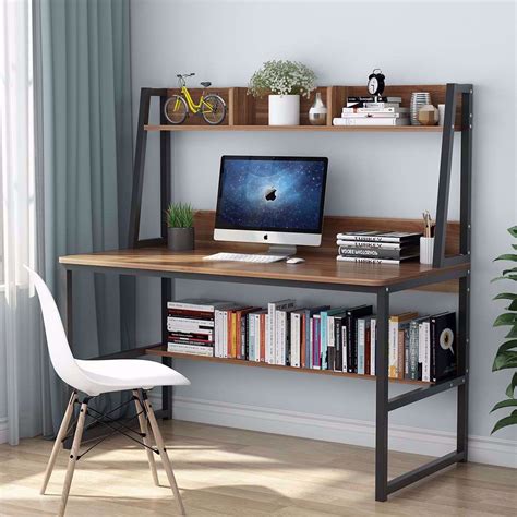 Tribesigns Computer Desk With Hutch And Bookshelf 47