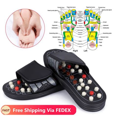 2021 Foot Massage Slippers Acupuncture Therapy Massager Shoes Acupoint Activating Reflexology