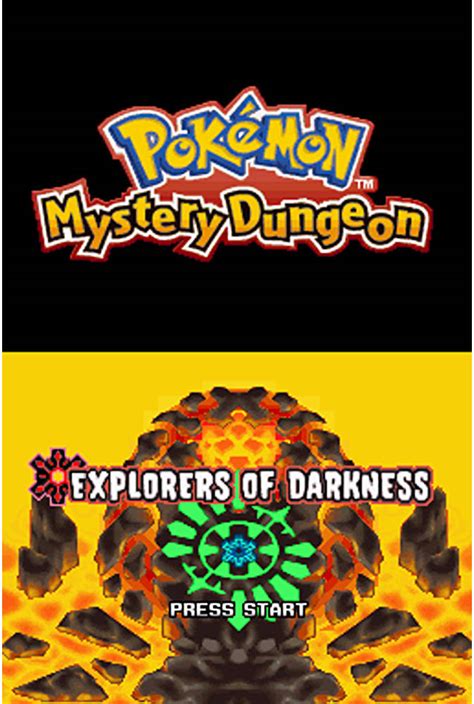 Nintendo Pokemon Mystery Dungeon Explorer Of Darkness Nintendo Ds Game