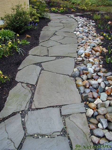 Pathway With River Rock Naturescapes