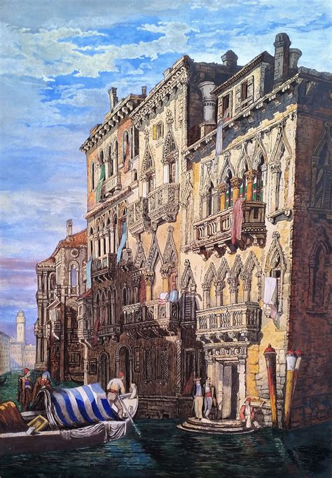 Venice Watercolour Painting Signed By The Artist Architecture