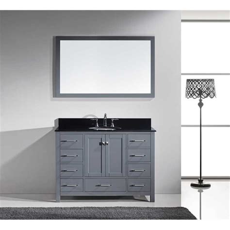 Shop bathroom vanities and a variety of bathroom products online at lowes.com. Caroline Avenue 48" Single Bathroom Vanity in Grey with ...