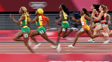 Jamaica Sweeps Womens 100m At Tokyo Olympics As Elaine Thompson Herah