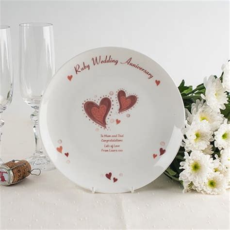 › » anniversary gifts by year. Ruby Wedding Anniversary Gifts | GettingPersonal.co.uk