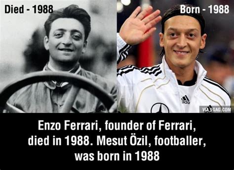 Bu sene aynı zamanda mesut özil'in de doğum yılıydı. Enzo Ferrari and Ozil | Twins | Pinterest