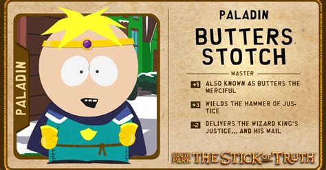 Paladin Butters In South Park The Stick Of Truth News South Park