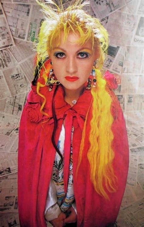 true colors 30 fascinating photographs that show colorful styles of cyndi lauper during the