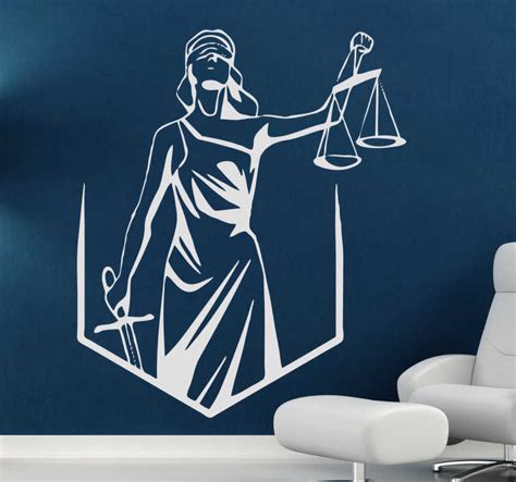 Blind Justice Wall Sticker Tenstickers