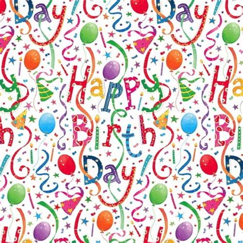 Birthday T Wrapping Paper Wrap Roll 2 Sheets Happy Birthday