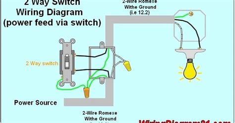 Numbers shown at the connection points on the above ­diagrams, correspond to the terminal numbers on the switch. House Electrical Wiring Diagram : 2 Way Light Switch Wiring Diagram