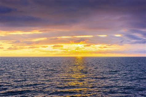 Seascape Sunset Landscape Stock Image Image Of Colorful 96734011