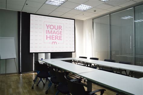 Projector Display In A Meeting Room Mediamodifier