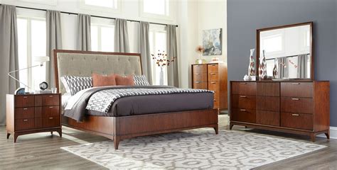 High arch tufted headboards can help. Simply Urban Park Lane Upholstered Bedroom Set Klaussner ...