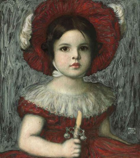 Franz Von Stuck Germany 1863 1928 The Artists Daughter Mary In A
